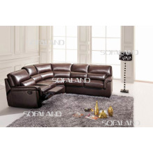 Современная кожаная мебель Угловой диван-кровать (657)